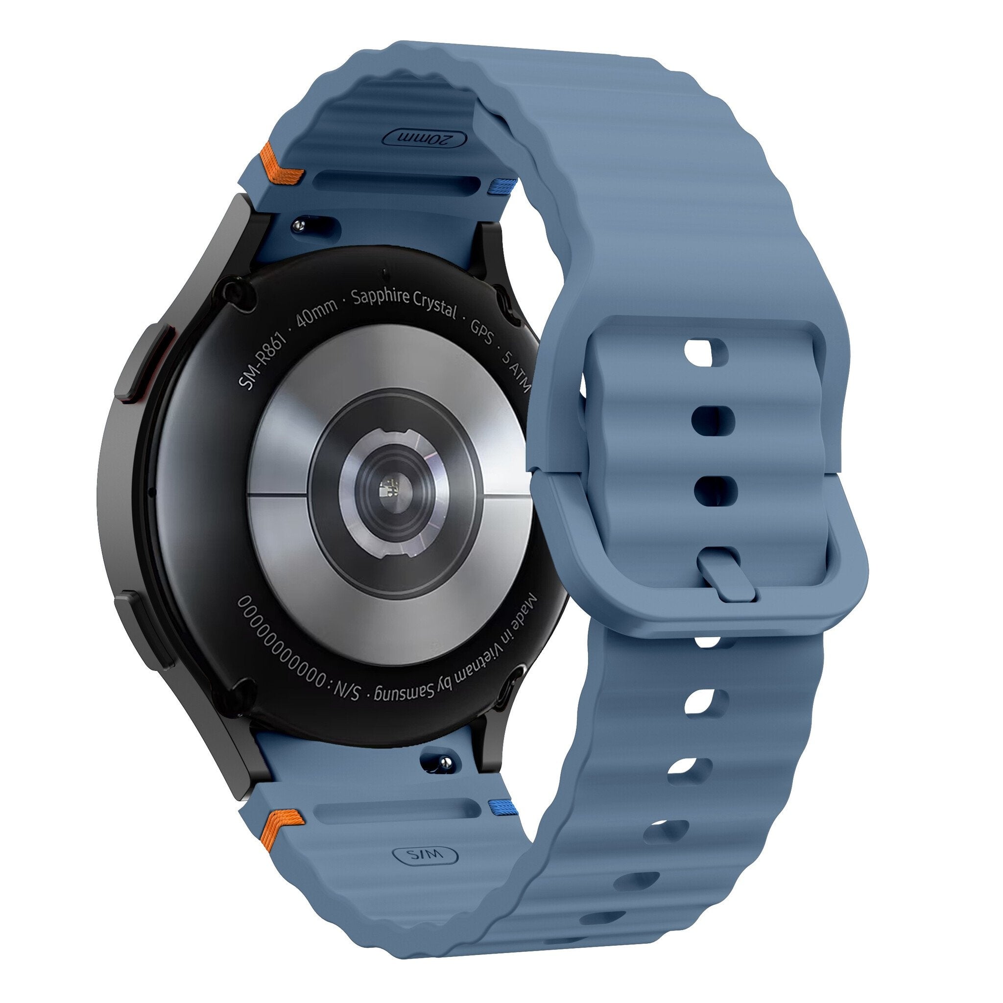 Bracelet Wave Samsung Galaxy Watch 5 - 40 mm (gris/bleu)