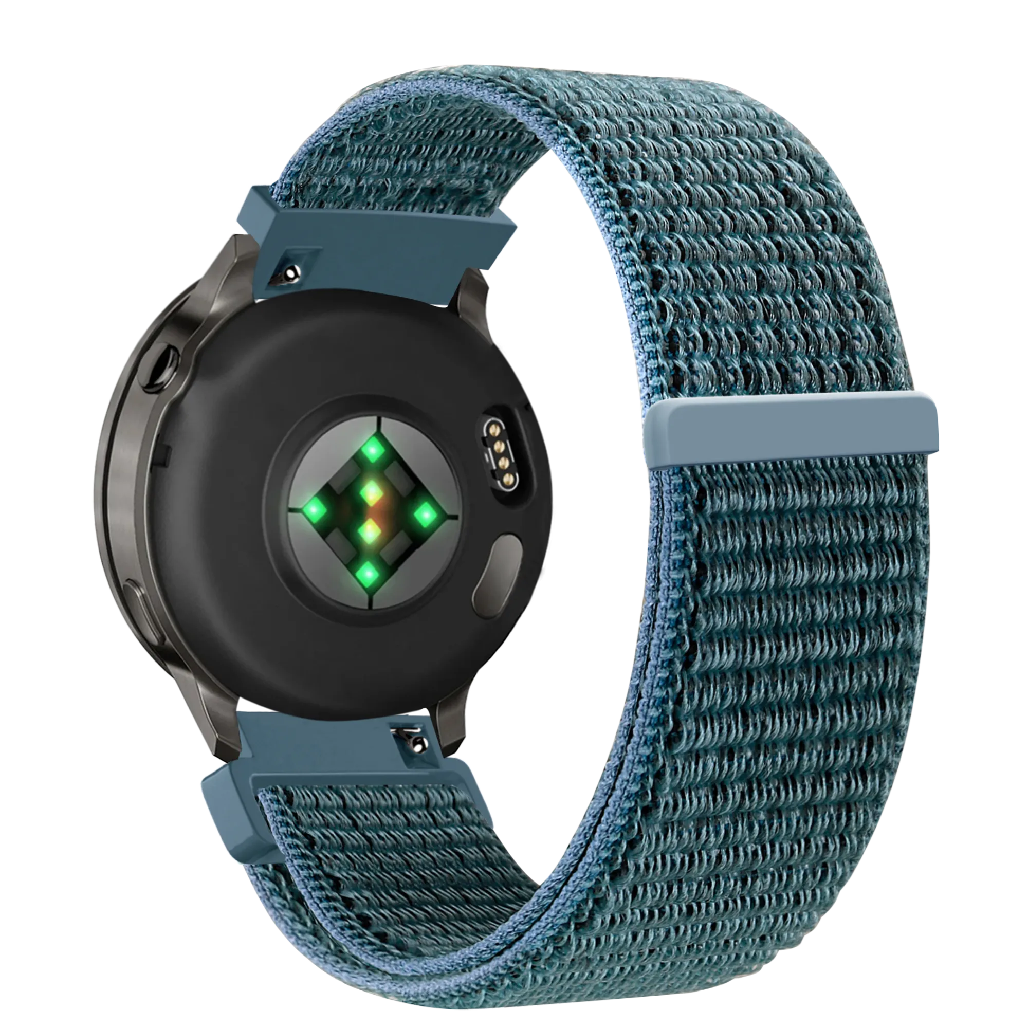 Bandz Bracelet nylon Loop Garmin Forerunner 265s (vert-gris)