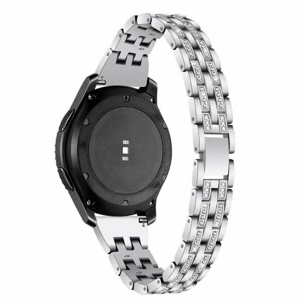 Diamond Steel Strap, on a watch, 3/4 rear view