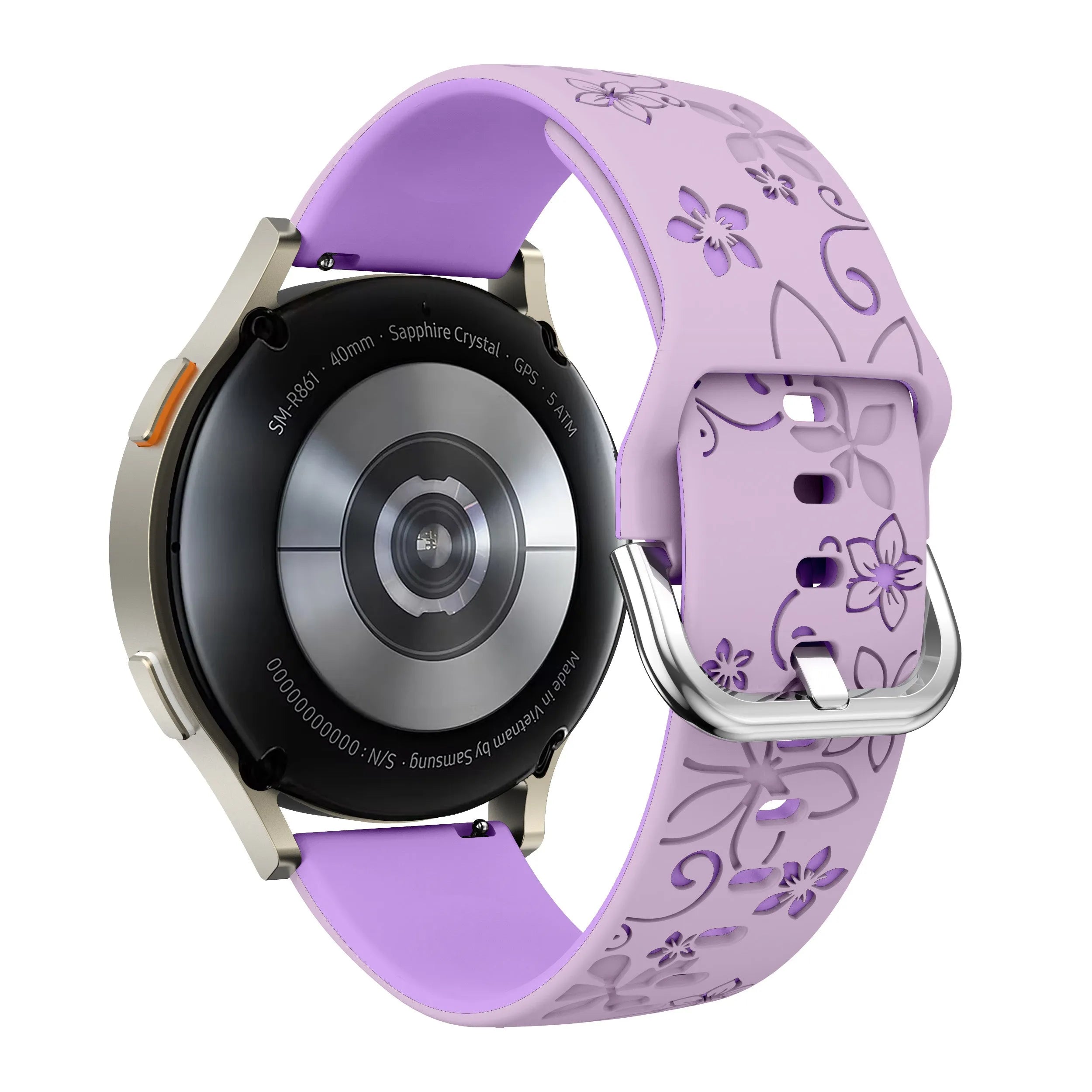 Oppo Watch X2 Mini Flower Silicone Strap (Lavender/Purple)