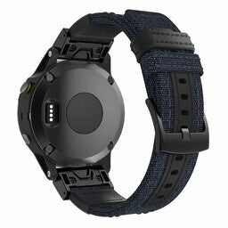 Bracelet nylon hybride Garmin Instinct E - 45mm (bleu)