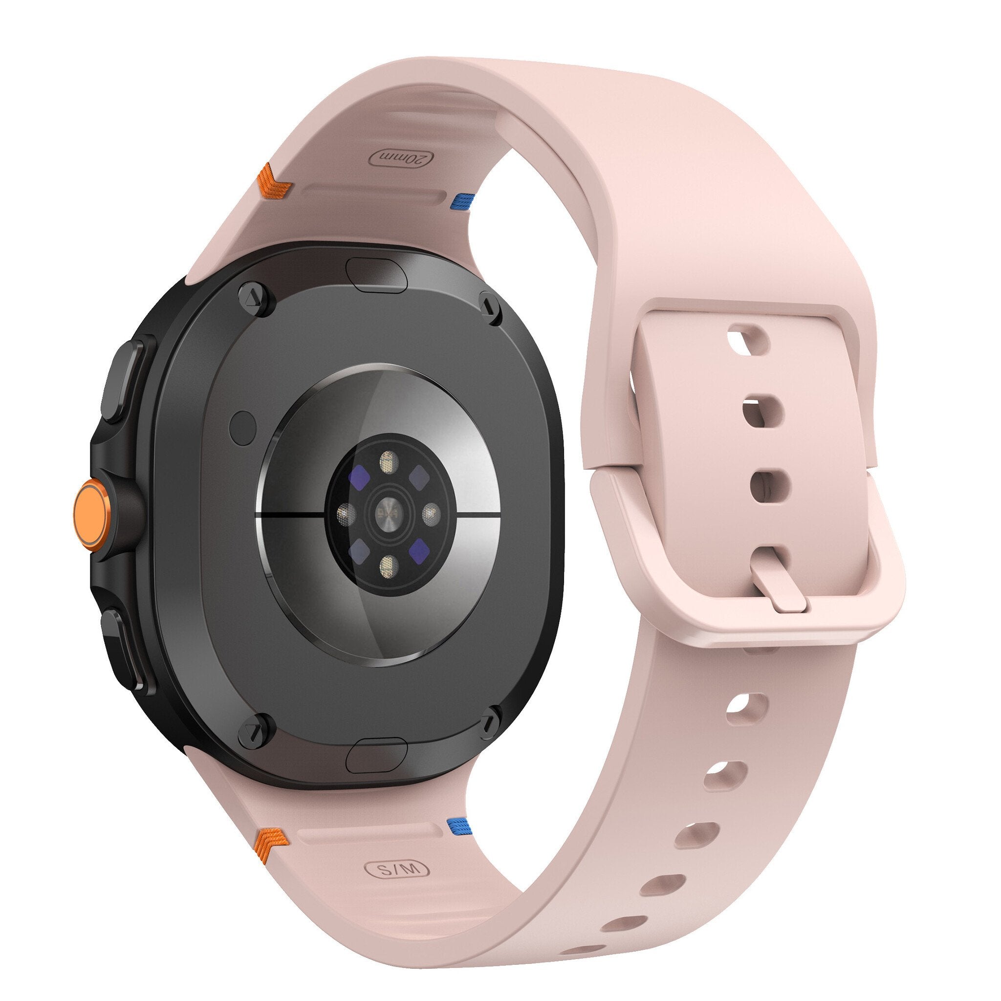 Bracelet silicone Samsung Galaxy Watch 9 - 44mm (rose)