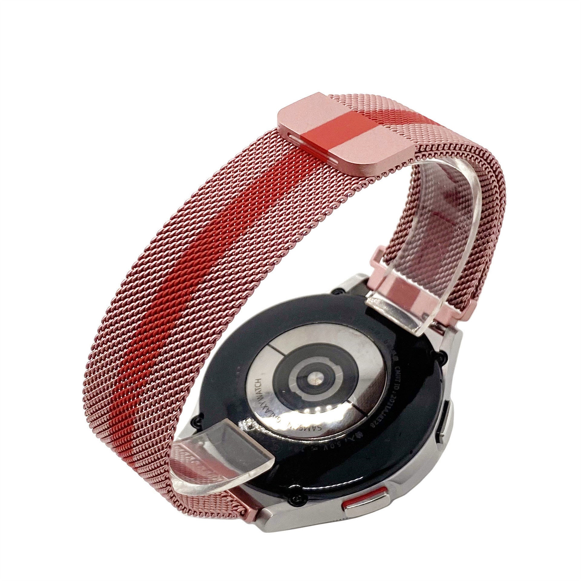 Bracelet milanais Samsung Galaxy Watch 3 45mm (rouge/rose)
