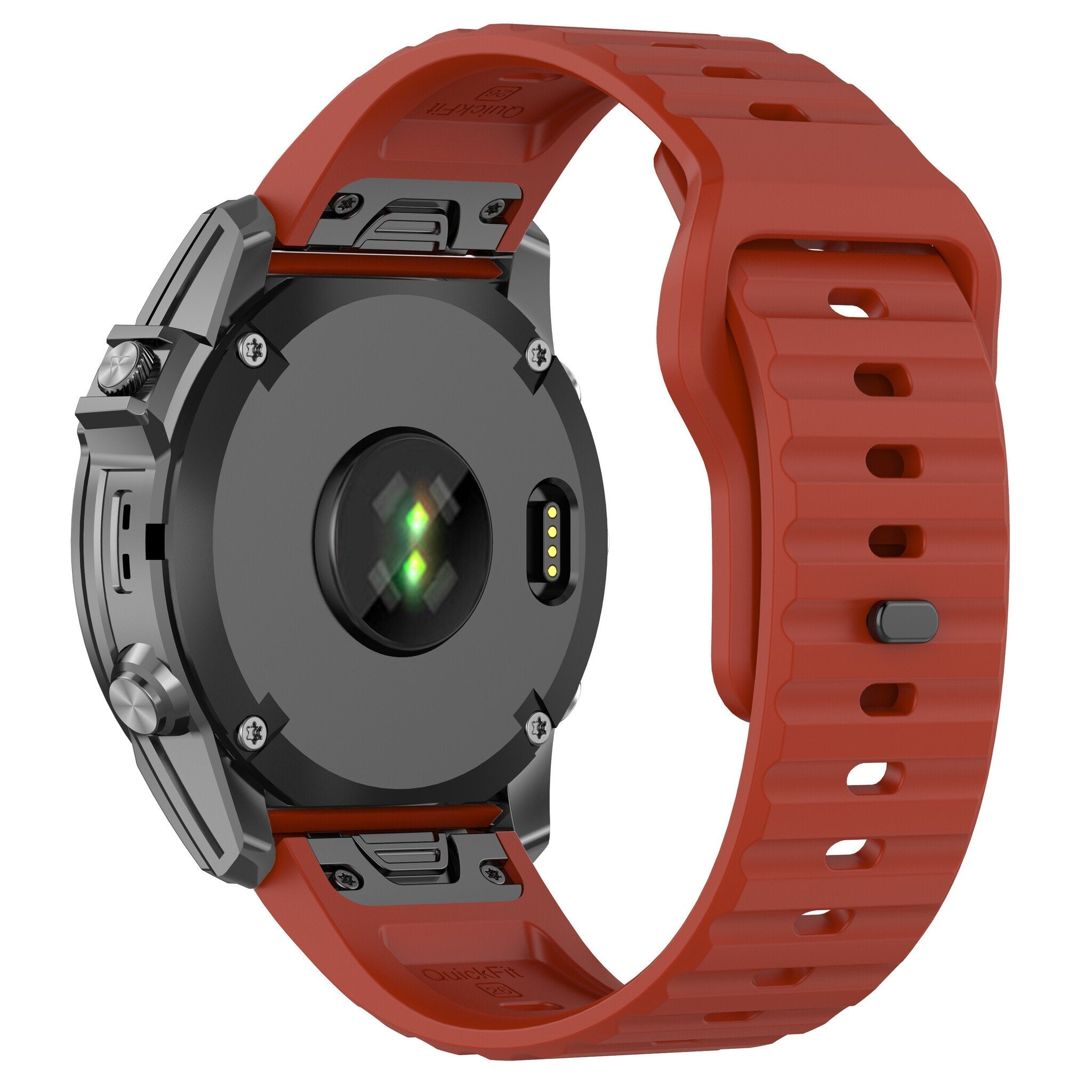 Bracelet silicone Outdoor Garmin Fenix 8 Pro - 51mm (rouge)