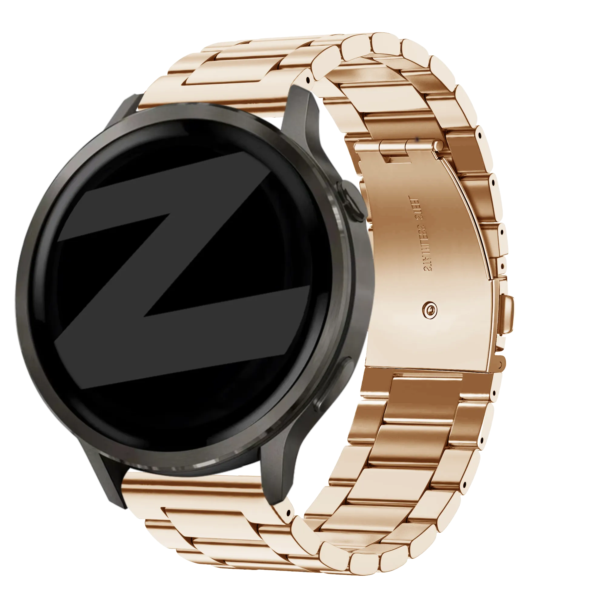 Bandz Bracelet acier 'Classic' Garmin Forerunner 70 (or rose)