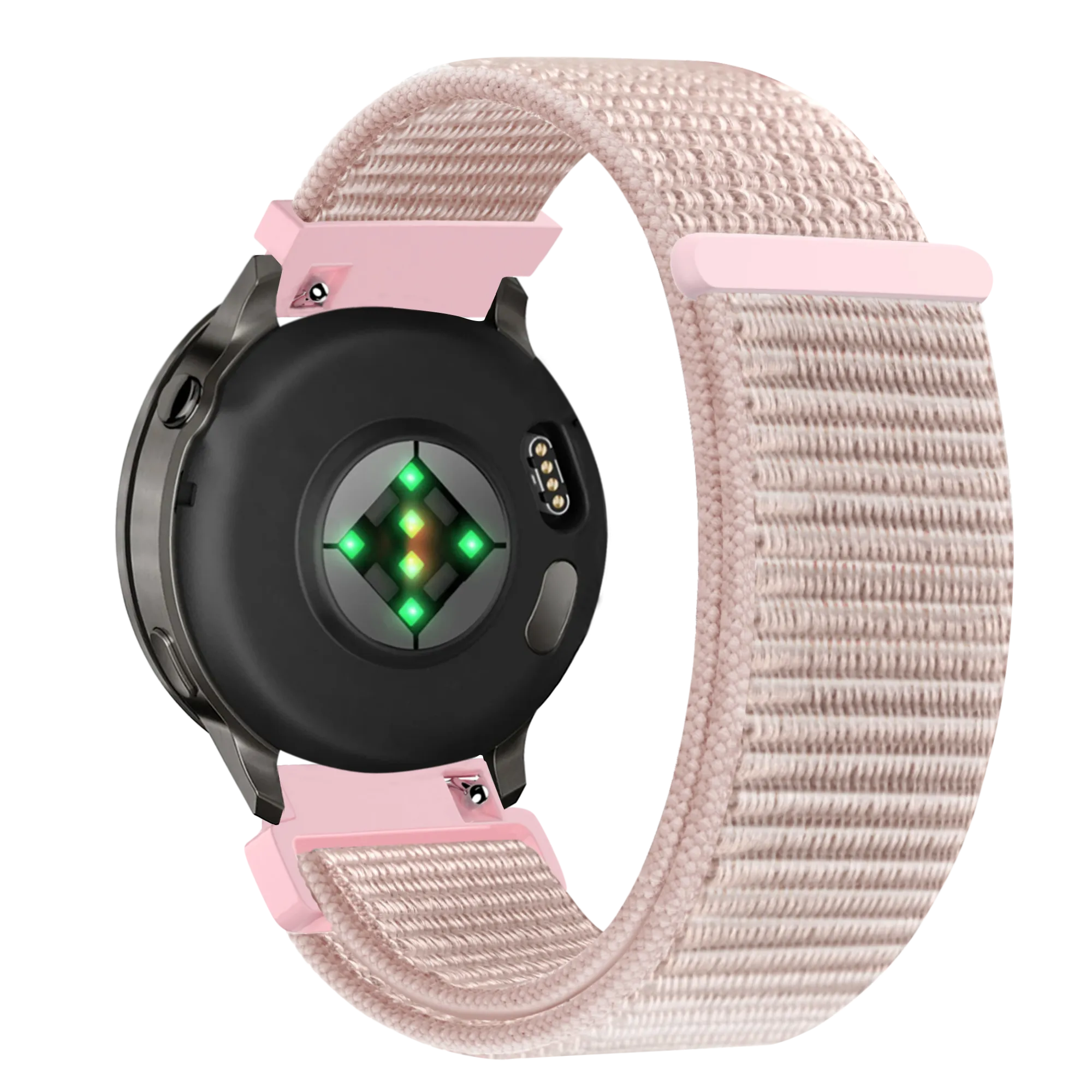Bandz Bracelet nylon Loop Garmin Forerunner 265s (rose or)
