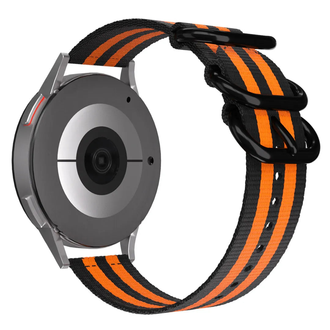 Bracelet nylon avec boucle OnePlus Watch 3 - 46mm (noir/orange)