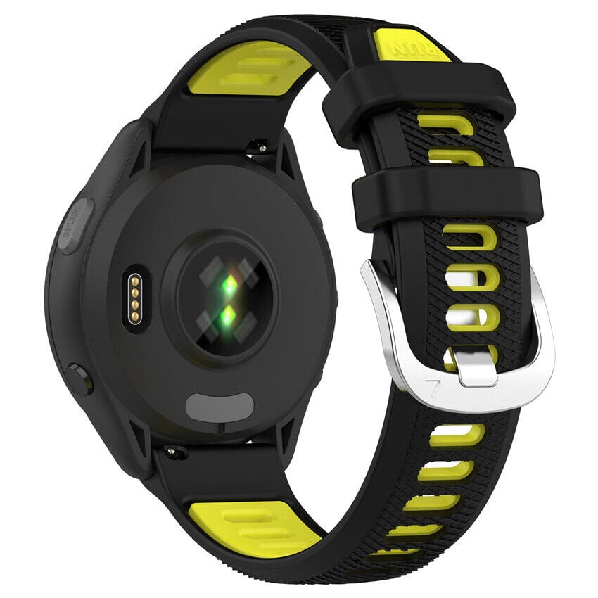 Bracelet sport avec boucle Garmin Approach S42 (noir/jaune)