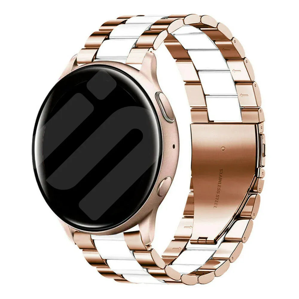 Bracelet acier Amazfit GTR Mini (rose or/blanc)