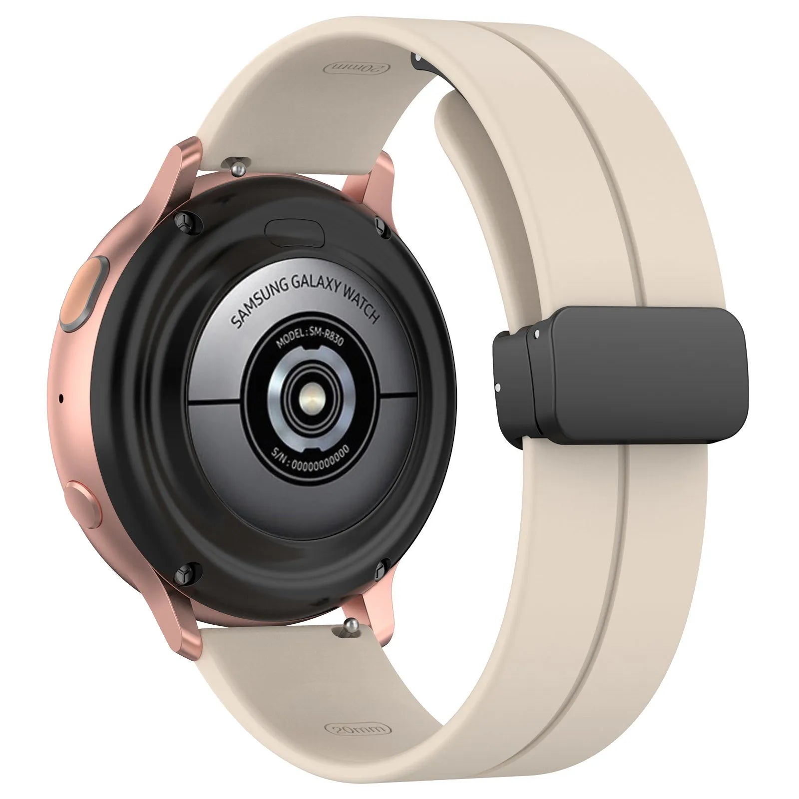 Bracelet silicone avec boucle Amazfit GTS 4 (lumière stellaire)