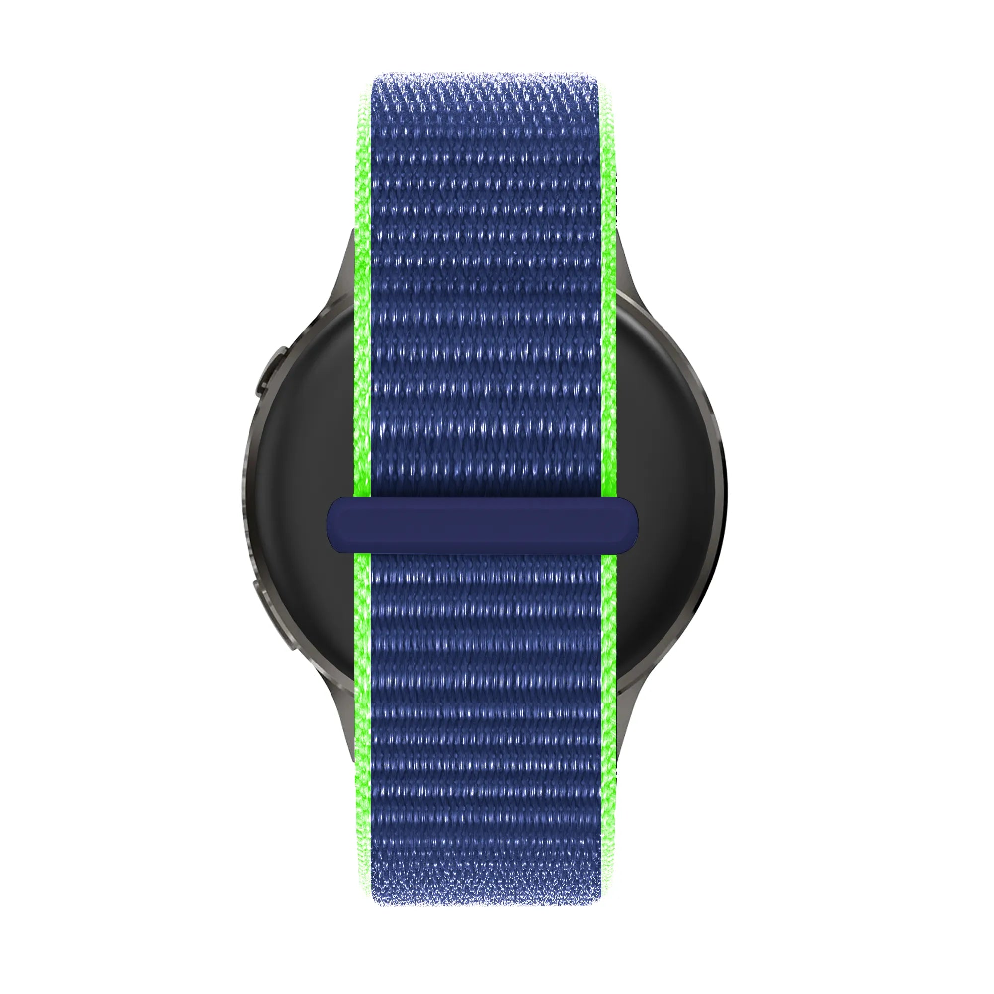 Bandz Garmin Vivoactive 4 Nylon Loop Strap (Blue/Lime)