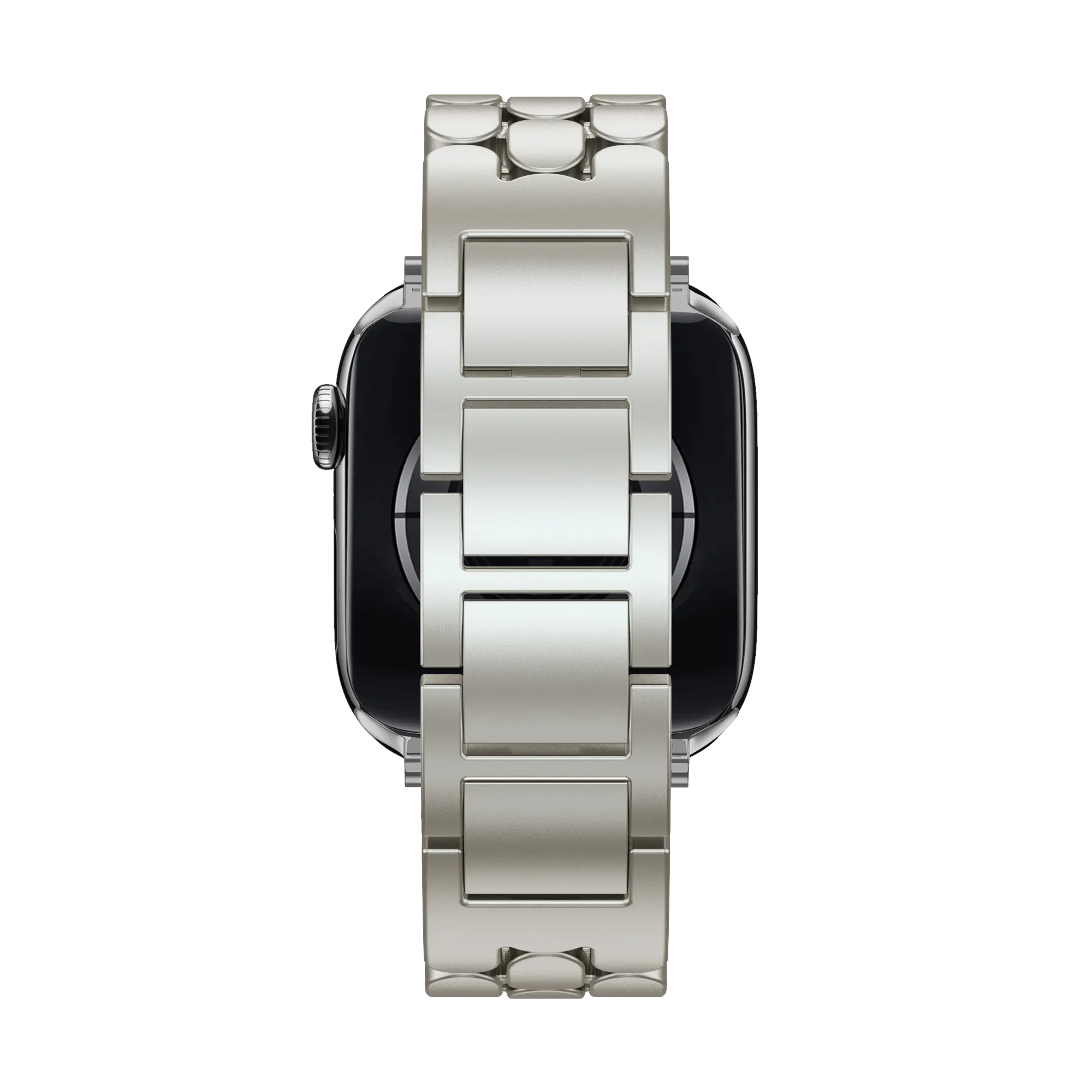 Bandz Bracelet acier 'Oval' Apple Watch (lumière stellaire)