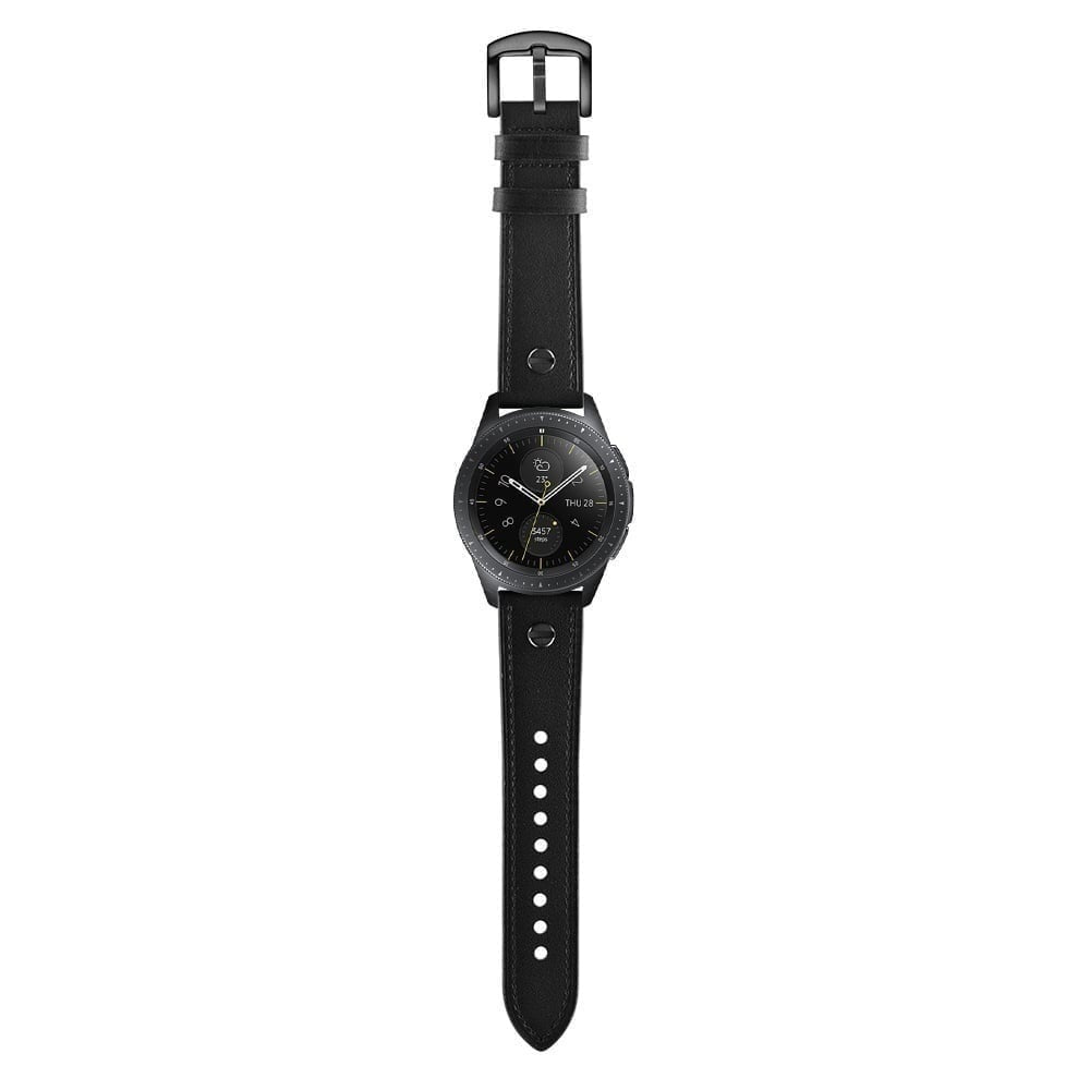 Bracelet cuir avec vis Oppo Watch X2 (marron foncé)