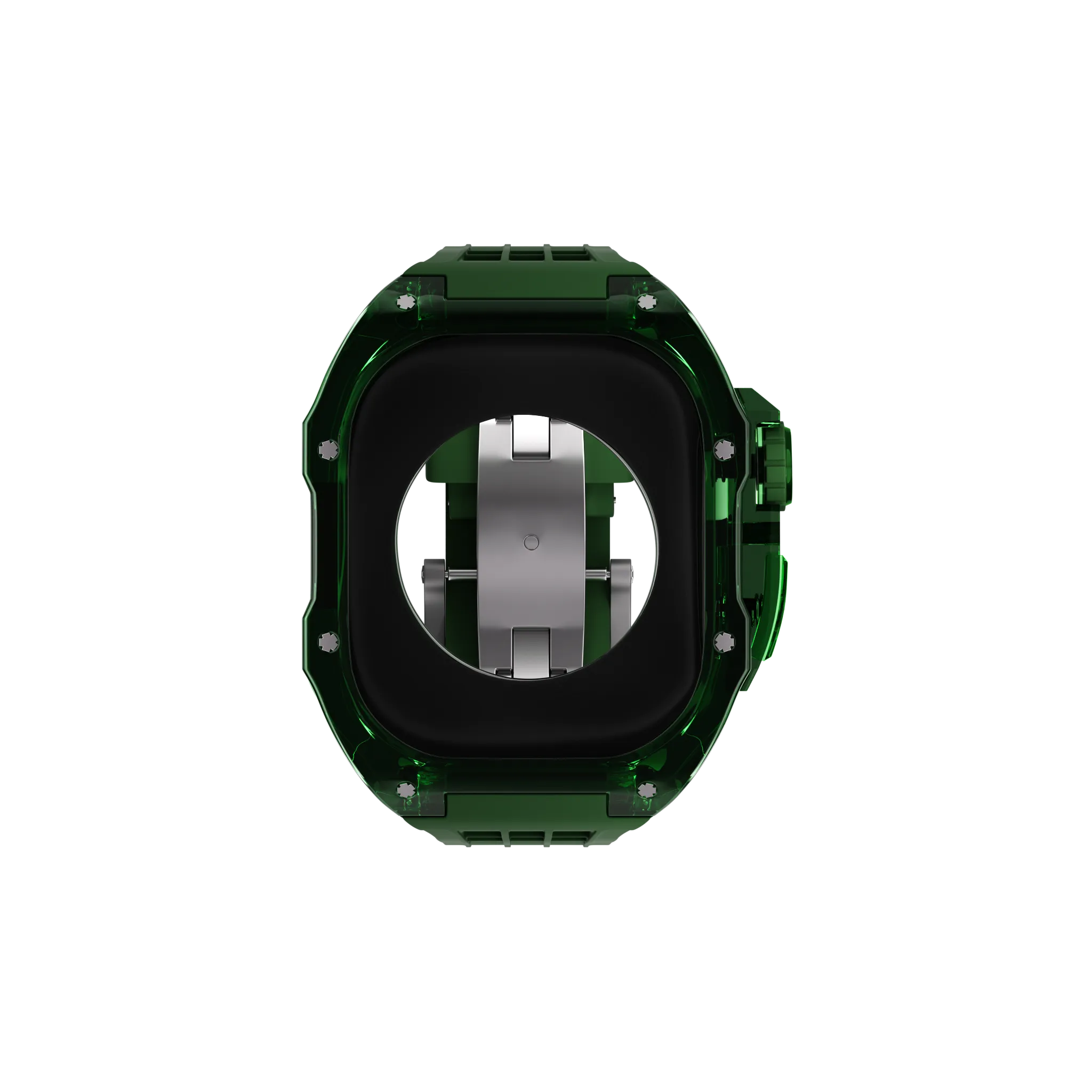 Reqior Boîtier en polymère avec bracelet en caoutchouc Apple Watch 45mm (vert)