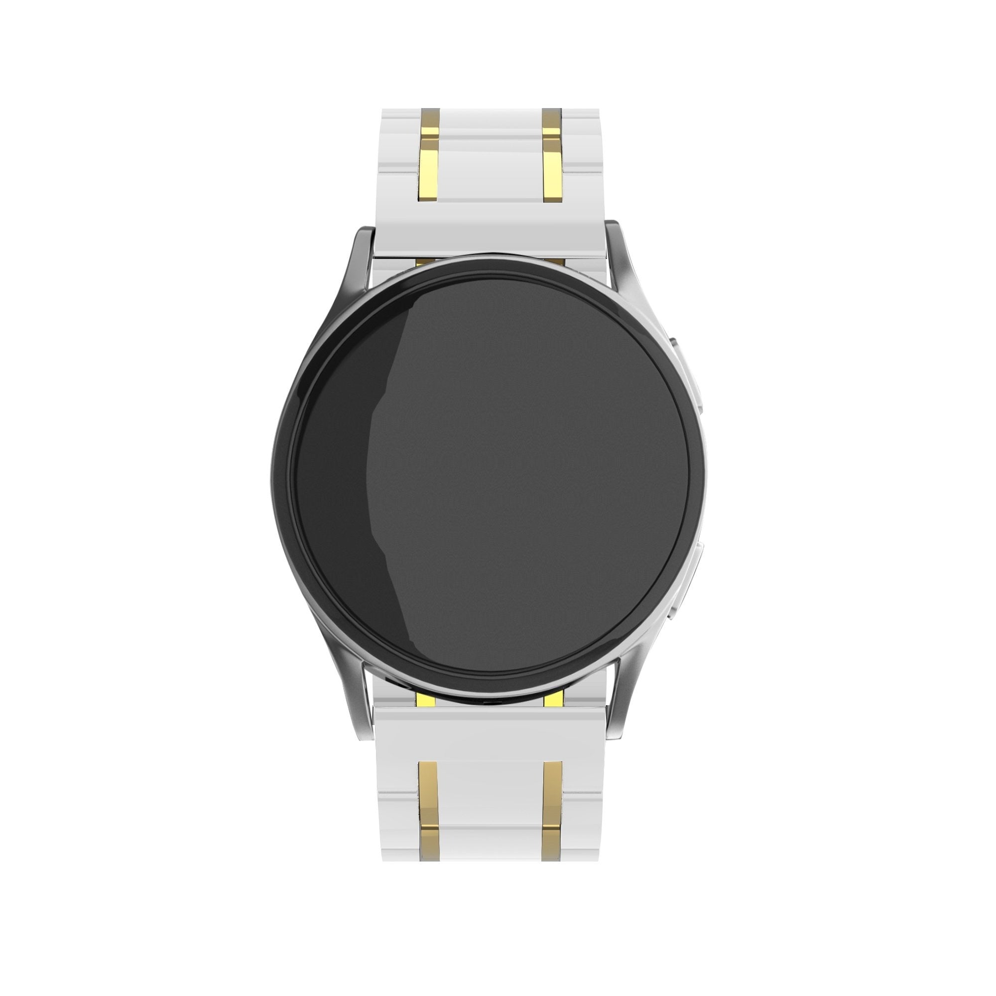 Bracelet en céramique avec maillons Samsung Galaxy Watch 6 Classic 47mm (blanc/doré)