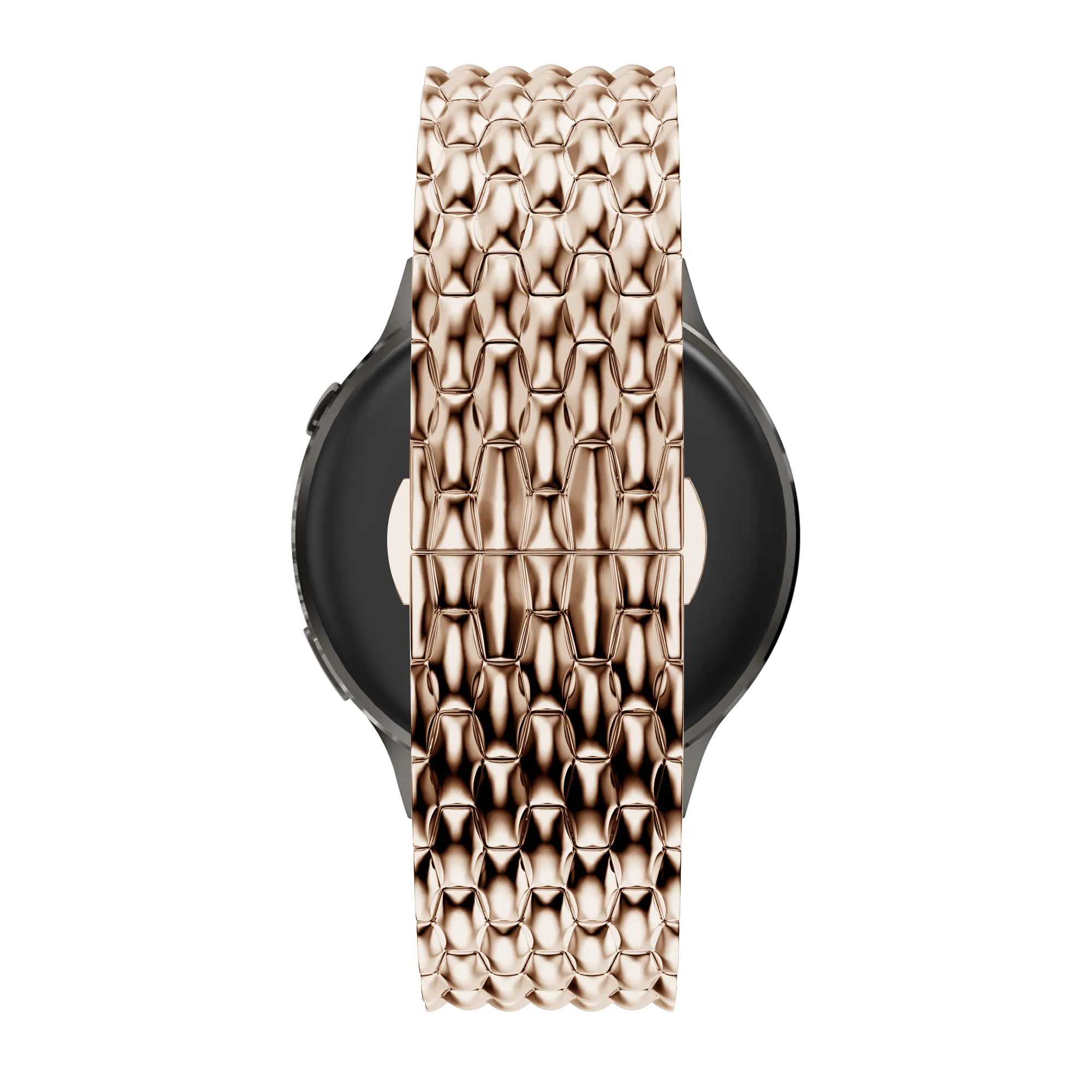 Bandz Bracelet acier 'Dragon' Garmin Forerunner 170 (or rose)