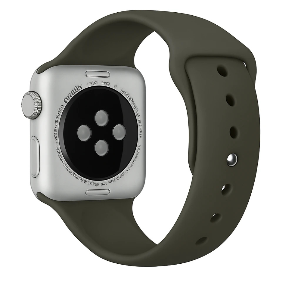 Bracelet silicone Apple Watch (vert foncé)