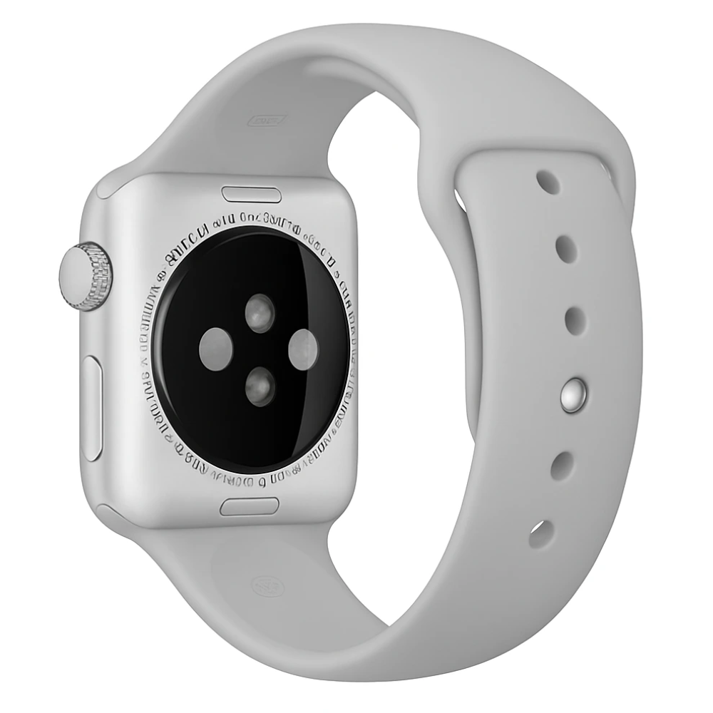 Bracelet silicone Apple Watch (gris)