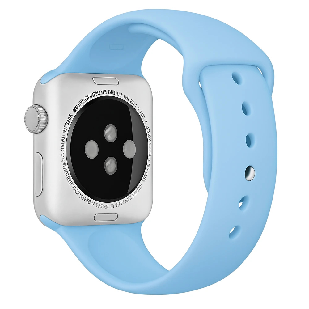 Bracelet silicone Apple Watch (bleu aqua)