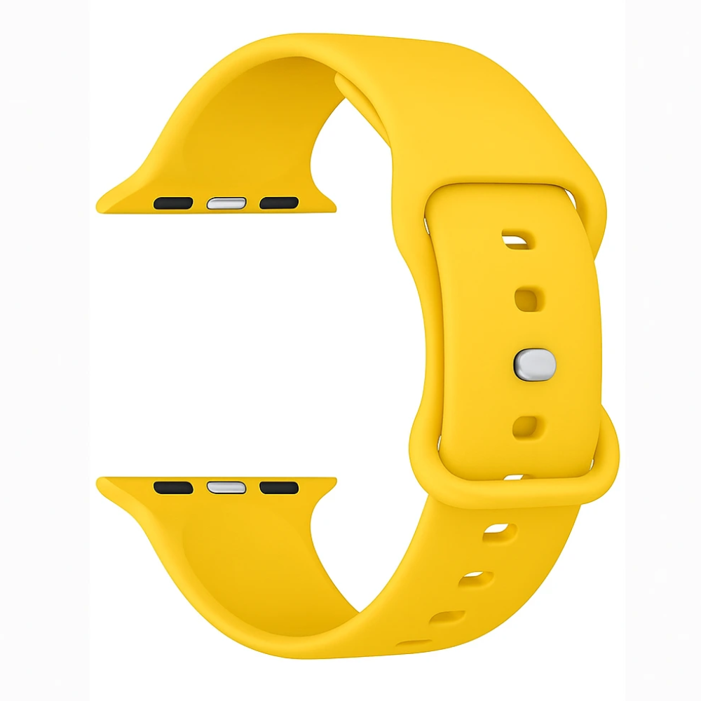Bracelet Apple Watch silicone (jaune)