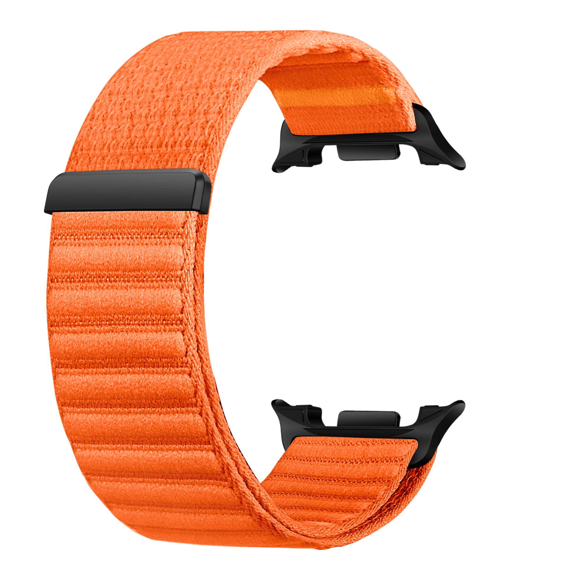 Bracelet nylon ondulé Samsung Galaxy Watch 9 - 44mm (orange)