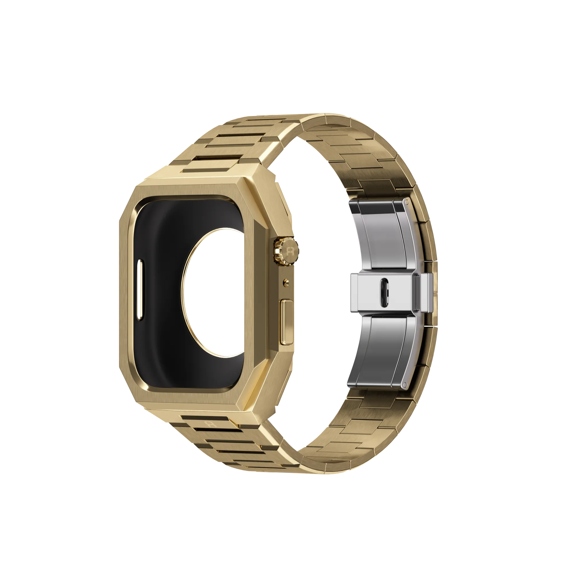 Reqior Boîtier avec bracelet en acier 'Nautilus' Apple Watch 45mm (or)