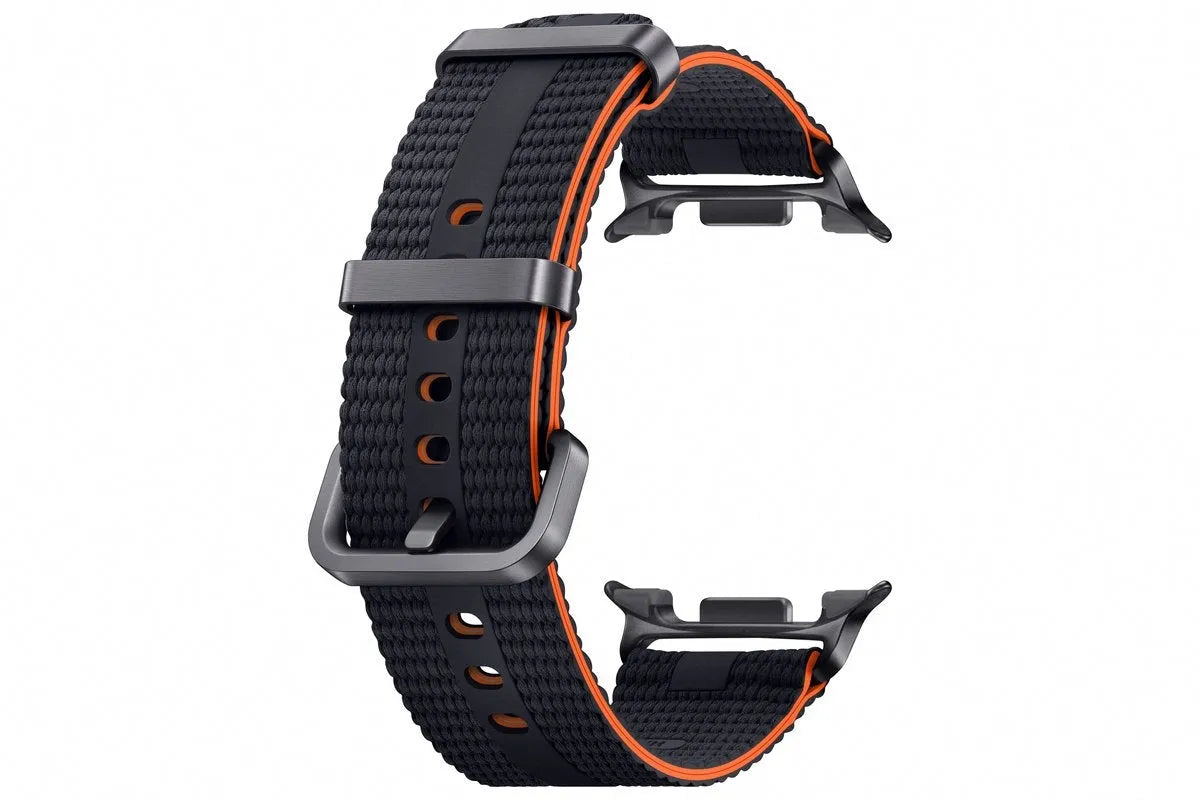Nylon Fabric Strap, graphite, without a watch, 3/4 front view
