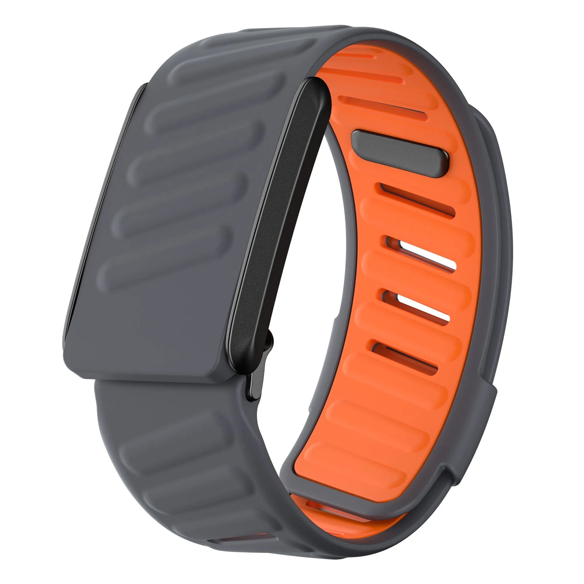 Bracelet sport compatible avec Whoop 4.0 (gris foncé/orange)