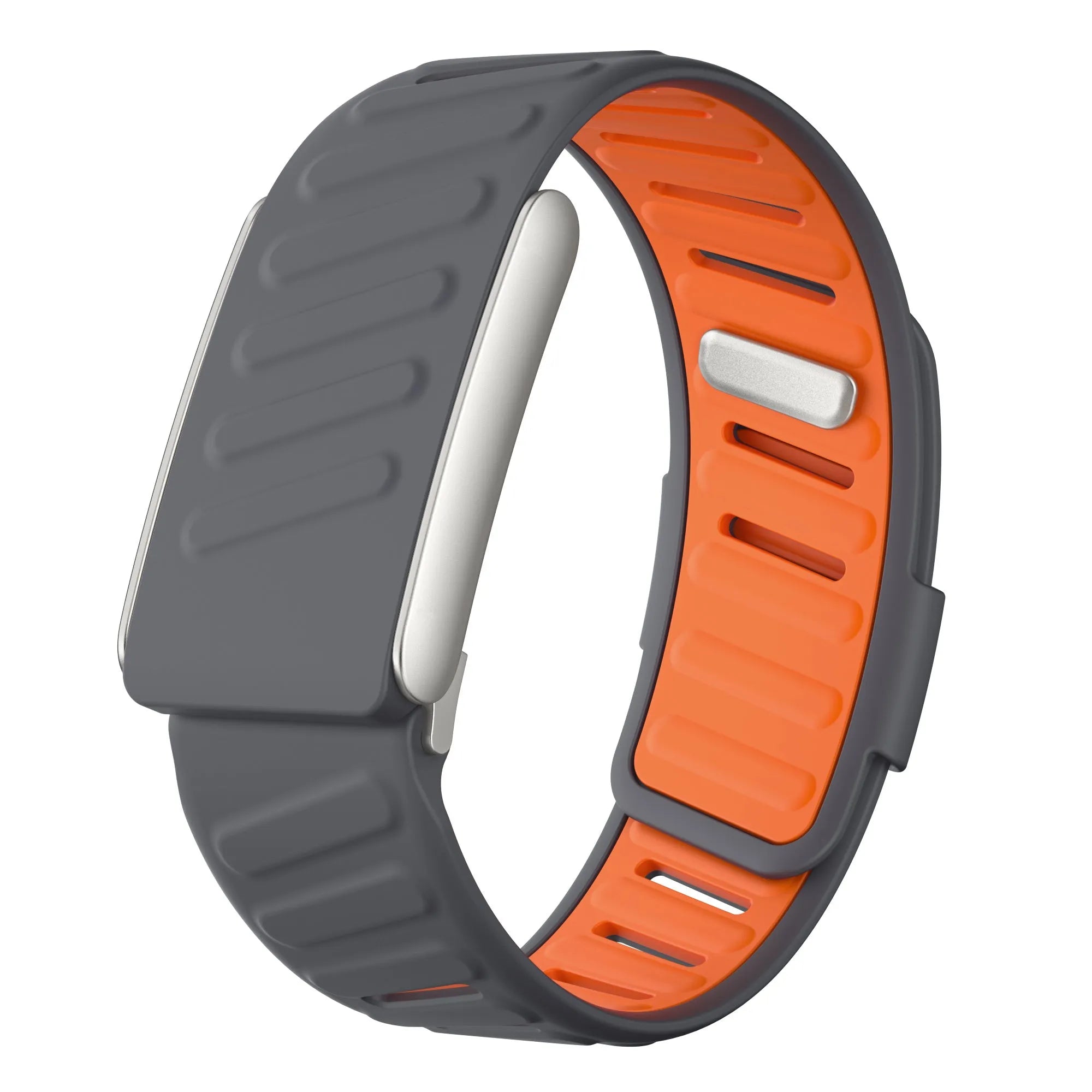 Bracelet sport compatible avec Whoop 5.0 (gris foncé/orange)