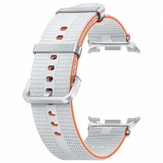 Nylon Fabric Strap, white, without a watch, 3/4 front view