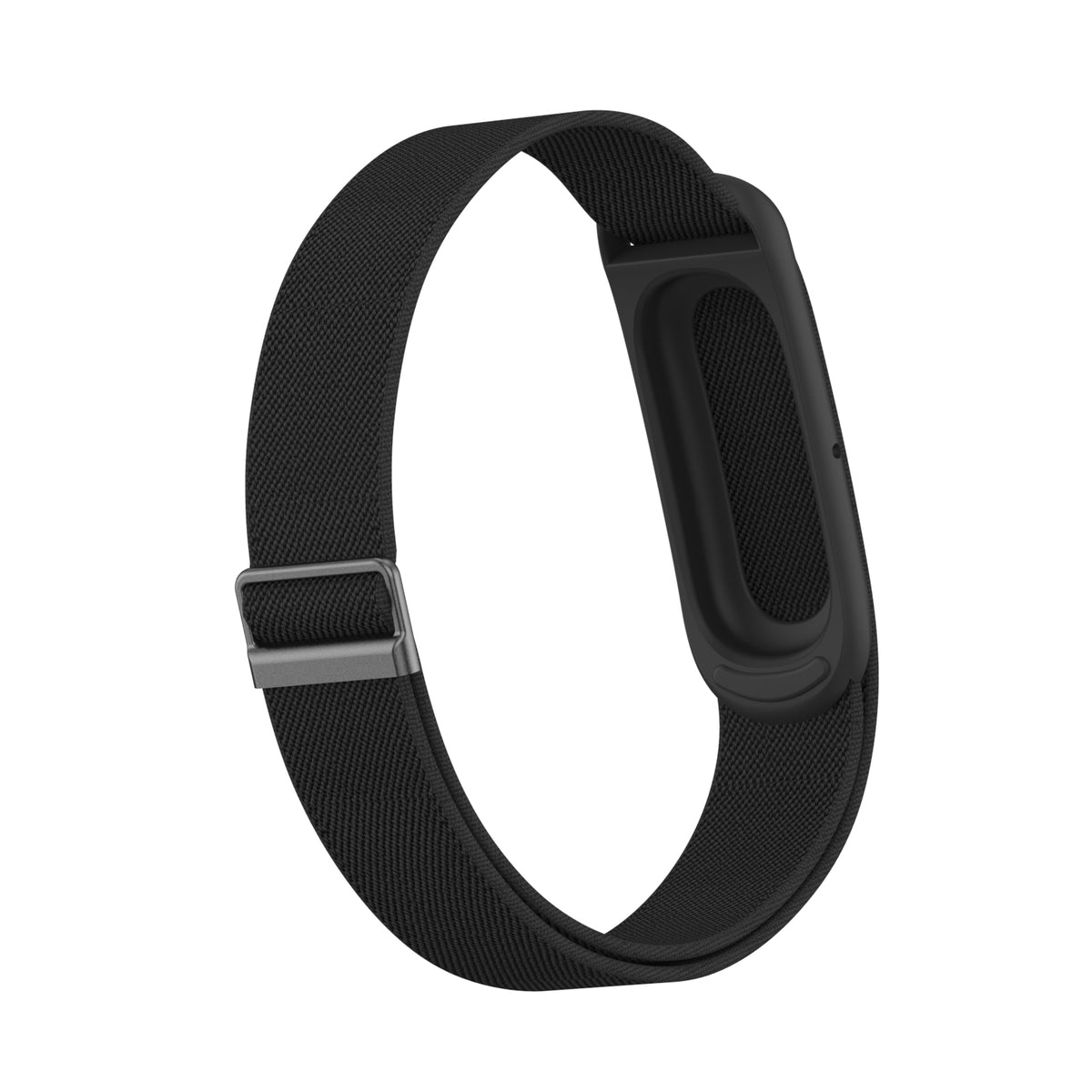 Nylon Elastic Strap, black, without a watch, 3/4 front view