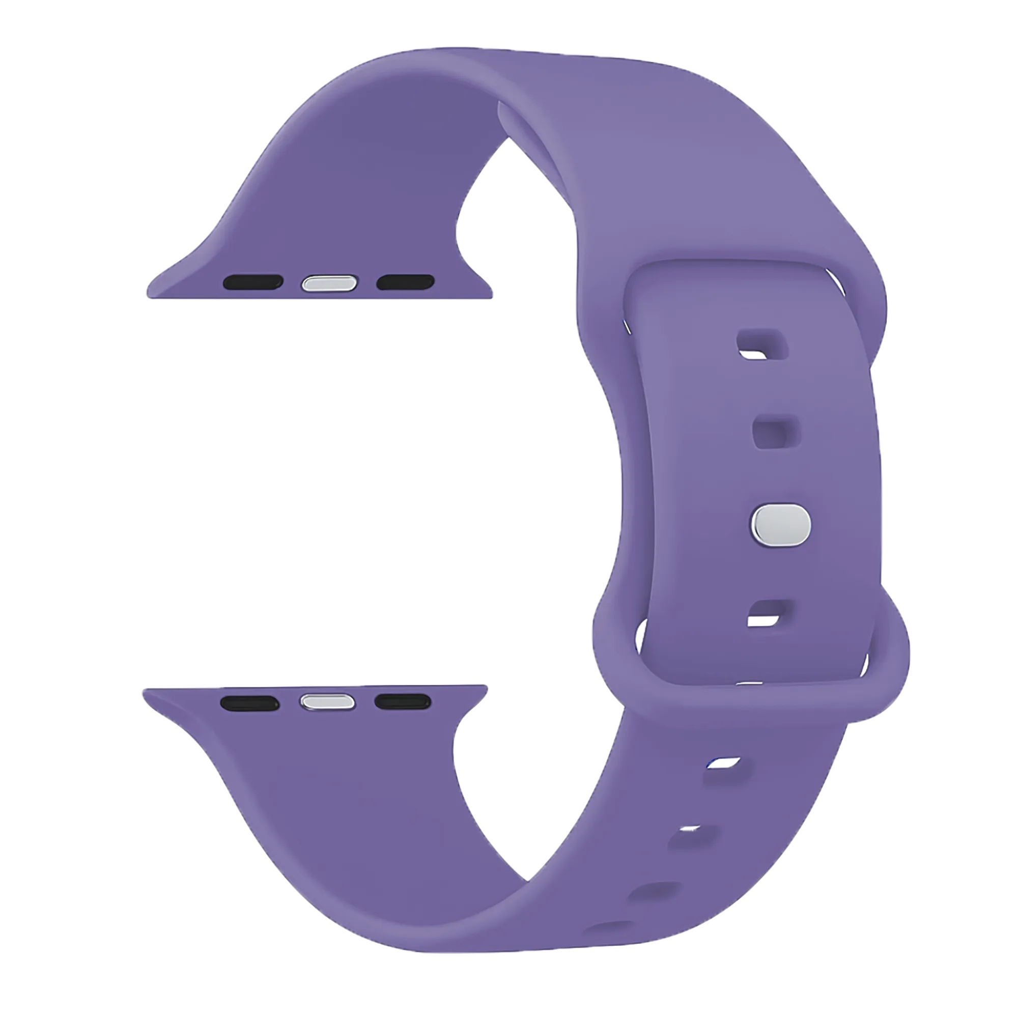 Bracelet Apple Watch silicone (lilas)