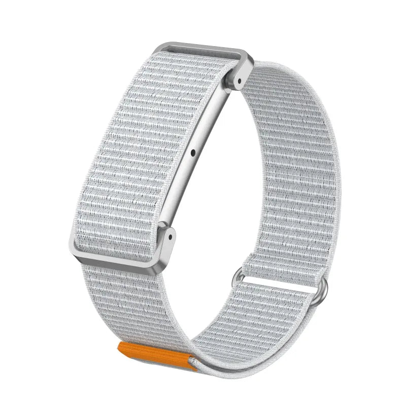 fitbit air nylon band with frame seashell