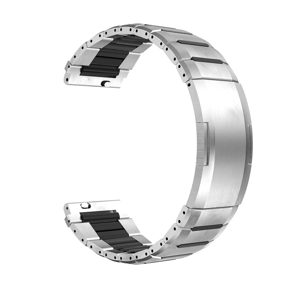Bracelet acier hybride 'One Push' Oppo Watch X2 (titane/noir)