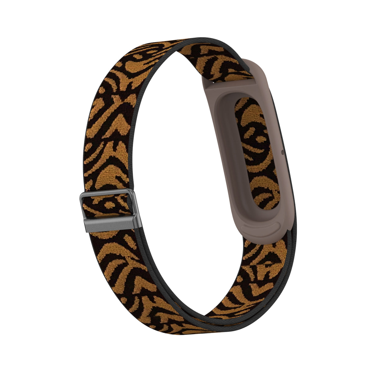 Nylon Elastic Strap, leopard, without a watch, 3/4 front view