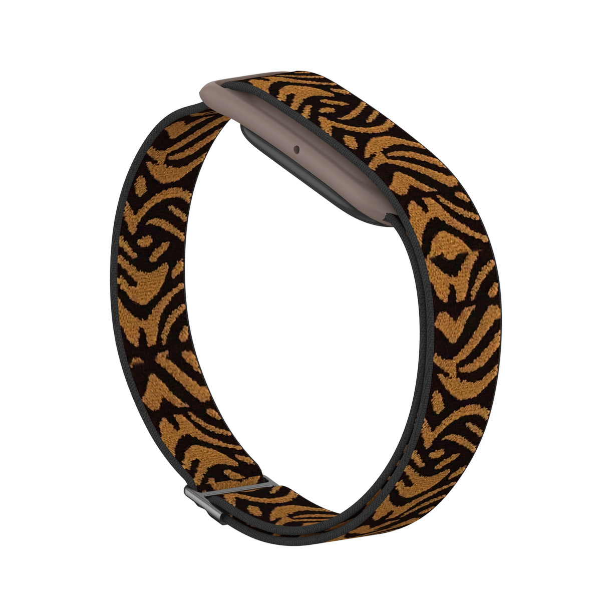 Nylon Elastic Strap, leopard, without a watch, 3/4 front view