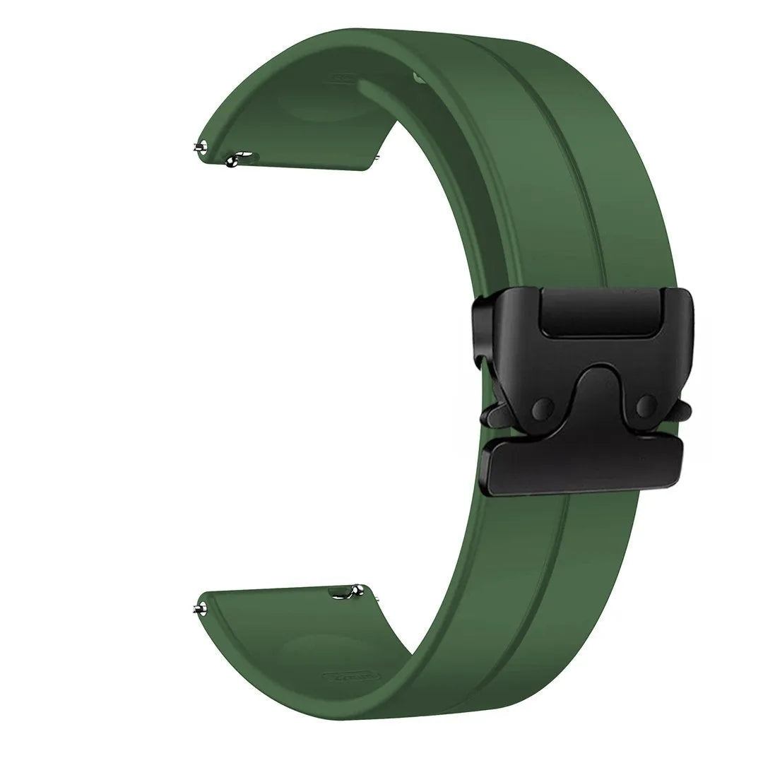 Bracelet silicone Amazfit Active 2 avec boucle P (vert)