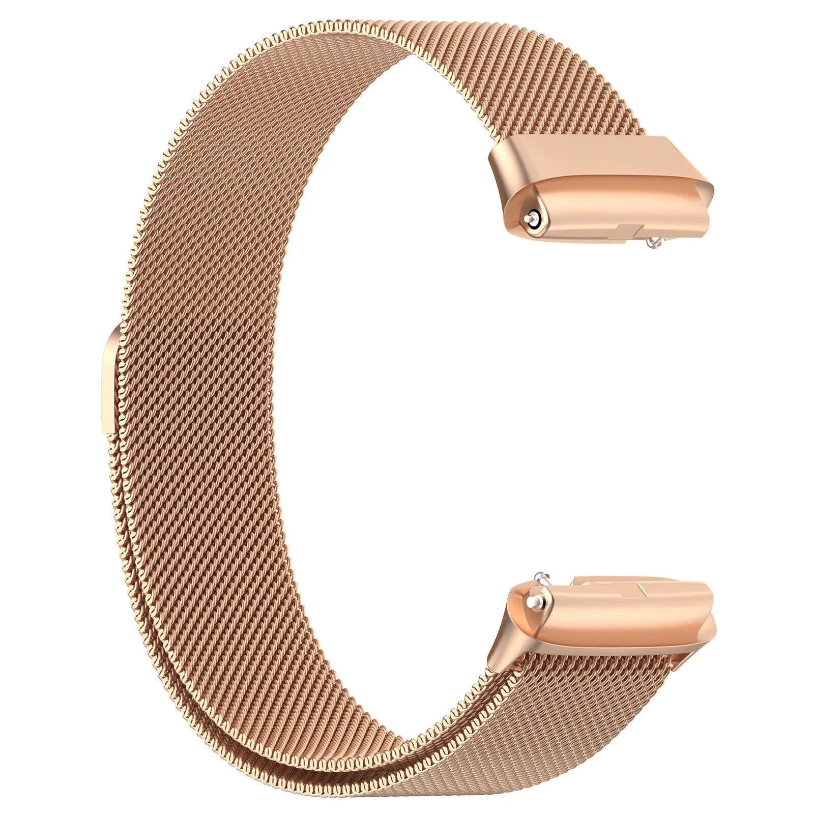 Milanese Strap, rose gold, without a watch, 3/4 front view