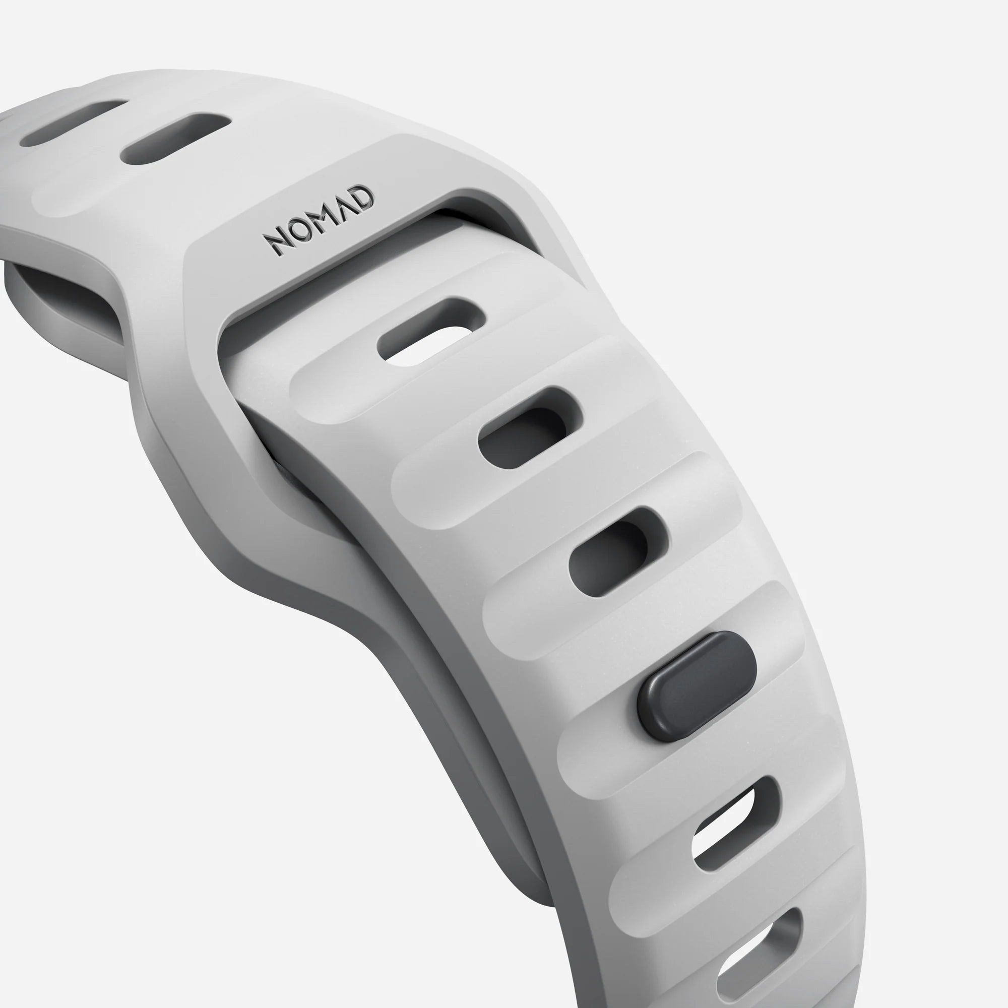 Nomad Bracelet silicone sport Apple Watch (gris lunar)