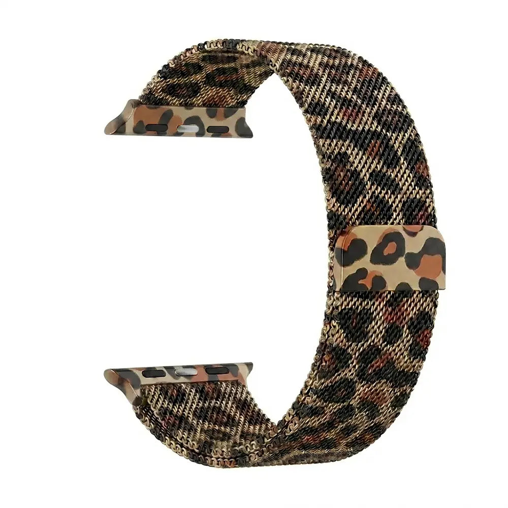 Bracelet milanais Apple Watch (léopard)