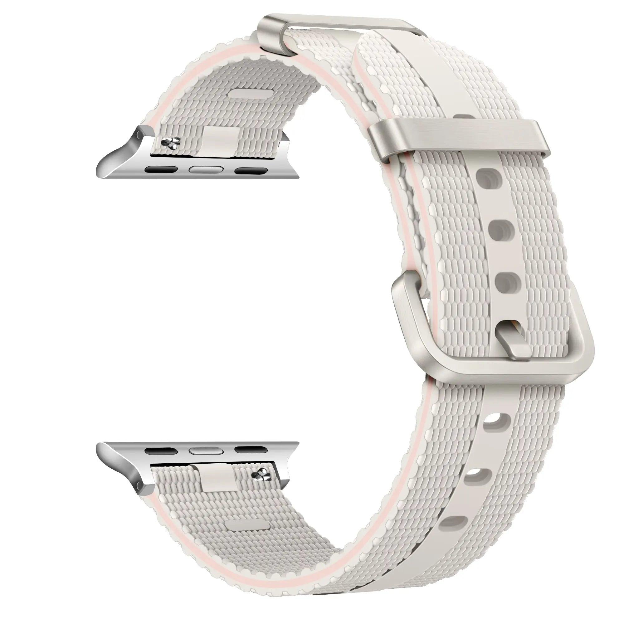 Bracelet active silicone Apple Watch (lumière stellaire)