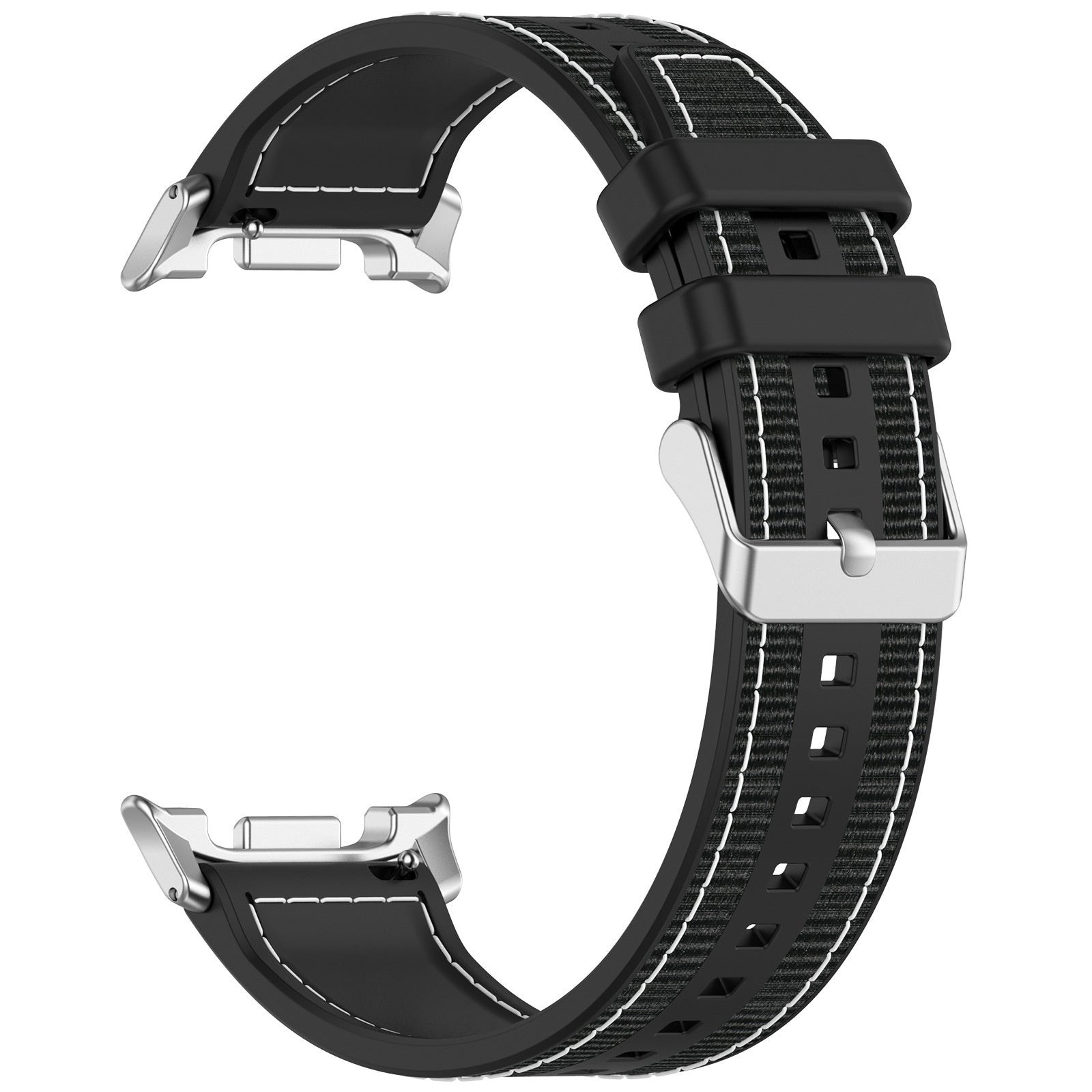 Bracelet nylon hybride Samsung Galaxy Watch 9 - 40mm (noir)