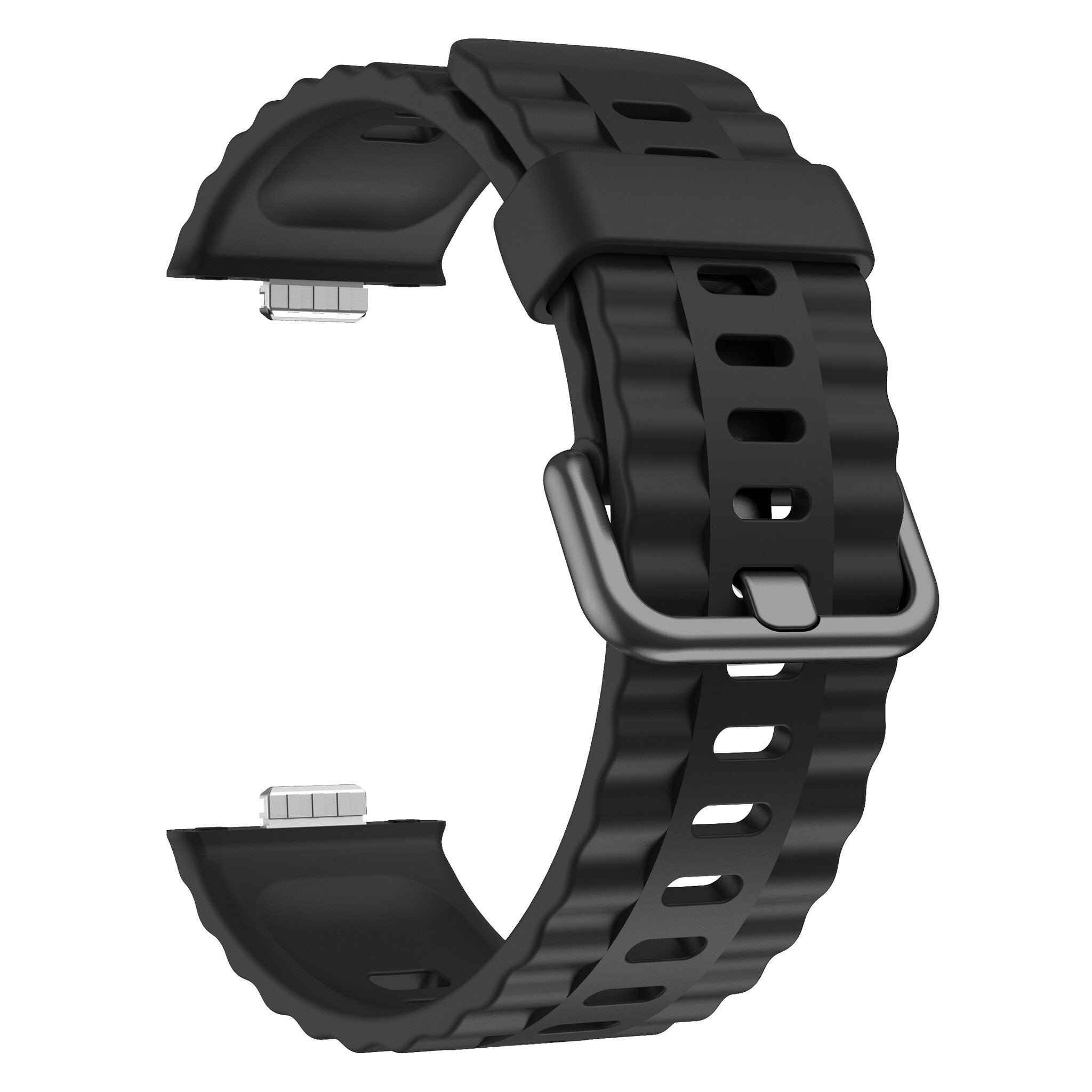 Bracelet silicone 'Classic' Huawei Watch 3 (Pro) (noir)