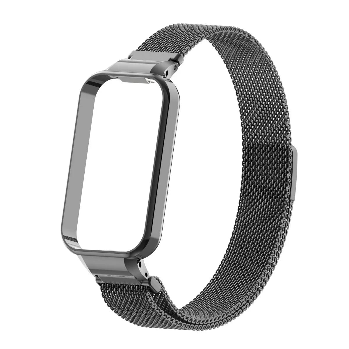 Milanese Strap, black, without a watch, 3/4 front view