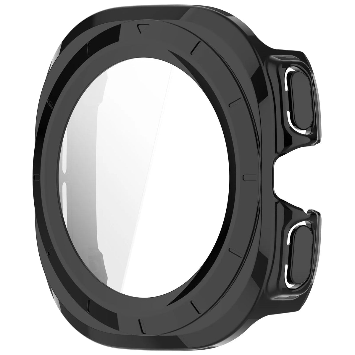 Coque rigide avec verre Samsung Galaxy Watch Ultra 2 (noir)