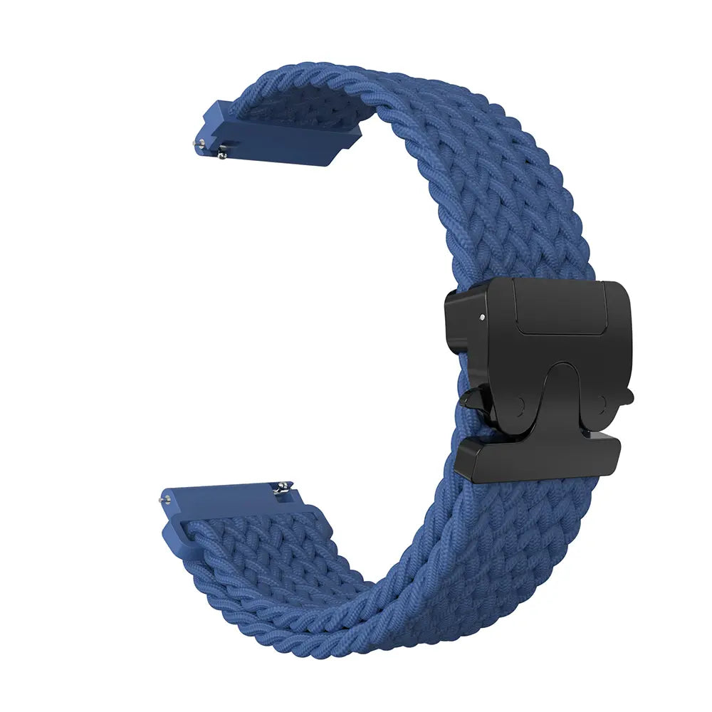 Bracelet tressé boucle en P Garmin Forerunner 70 (bleu)