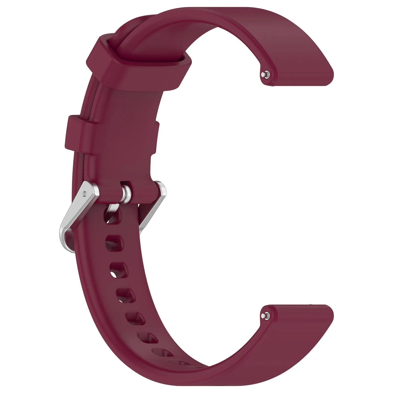 Bracelet silicone classique Pebble Round 2 - 14mm (rouge)