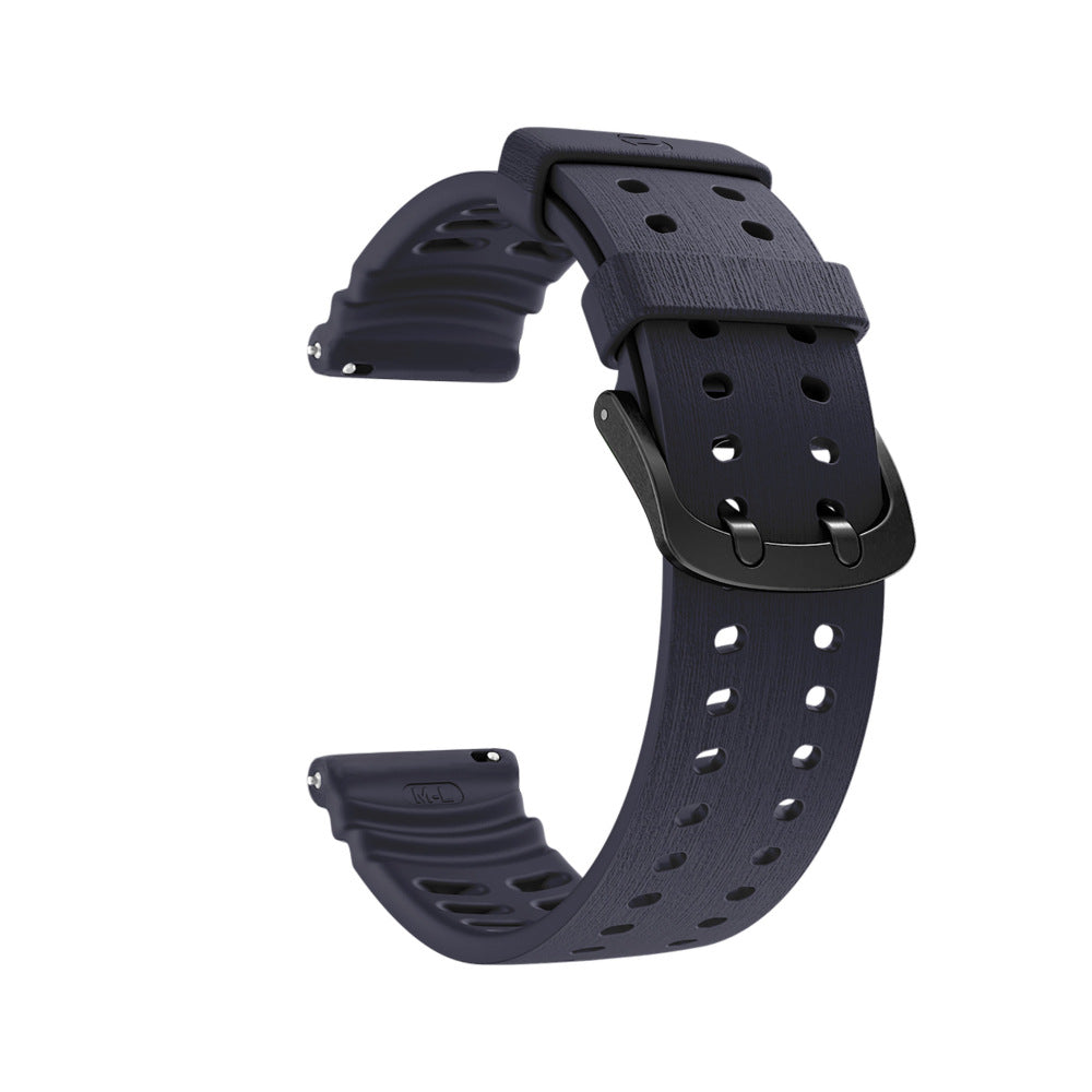 Bracelet silicone grain Polar Street X (bleu foncé)