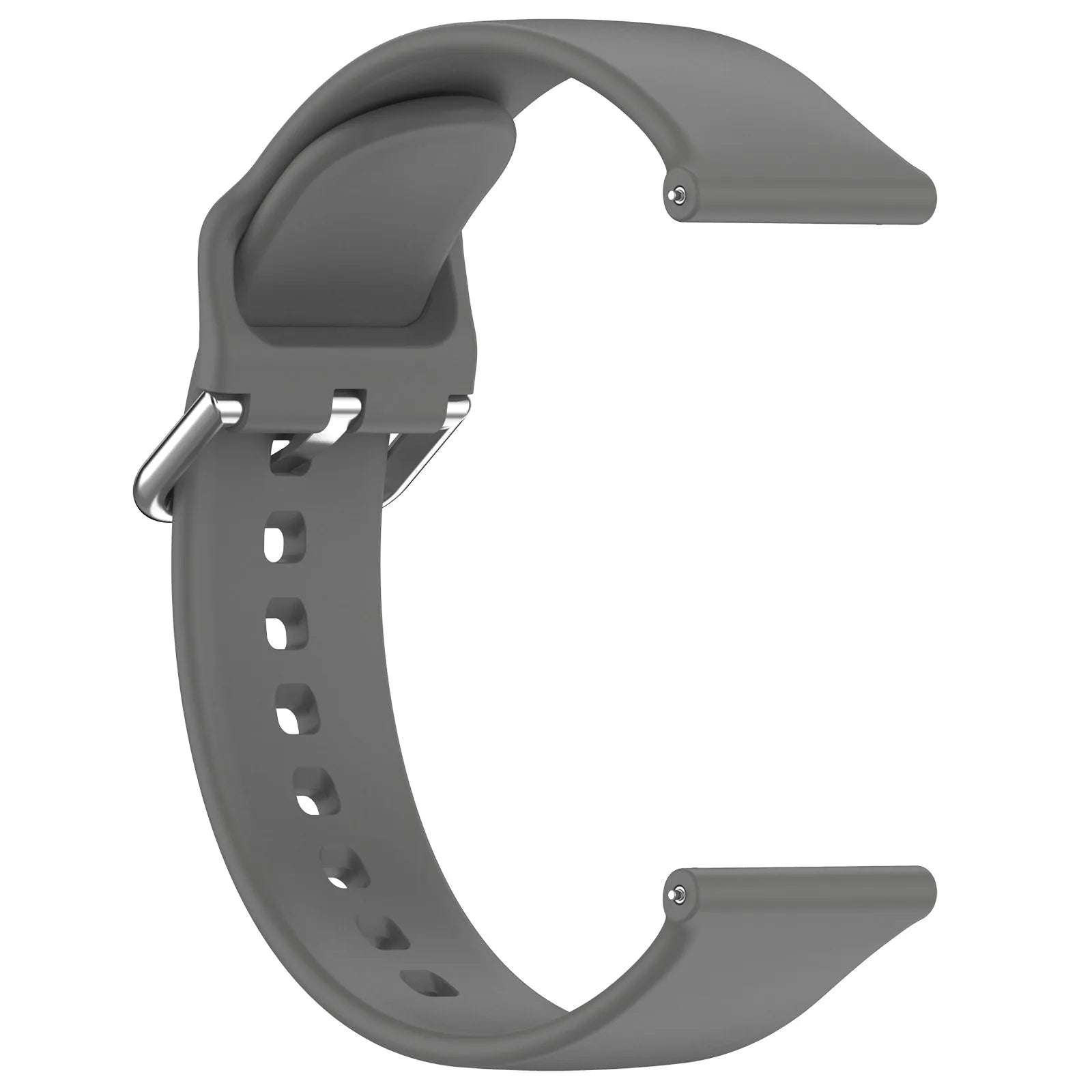 Bracelet silicone avec boucle TicWatch Pro 5 Enduro (gris foncé)