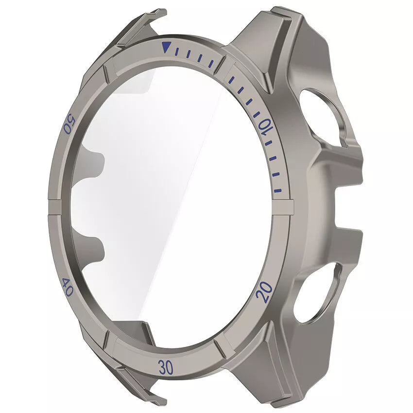 Coque rigide avec verre Garmin Fenix 8 - 51mm SOLAR (titane/bleu)